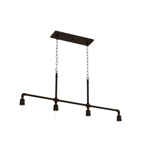 LOG-BARN-Pendant-Lighting-for-Kitchen-Island-4-Light-Farmhouse-Industrial-Lighting-in-Black-Metal-44-Linear-Dining-Room-Lighting-Fixtures-Hanging LOG BARN Pendant Lighting for Kitchen Island 4 Light Farmhouse Industrial Lighting in Black Metal 44 Linear Dining Room Lighting Fixtures Hanging