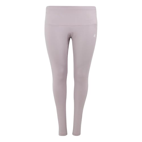 adidas Women's Plus Size Essentials High-Waisted Logo Leggings, Preloved Fig/White