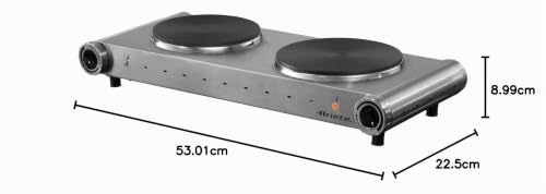 Plaque de cuisson posable en fonte ARIETE 994 D188 mm + D155 mm - vue 5