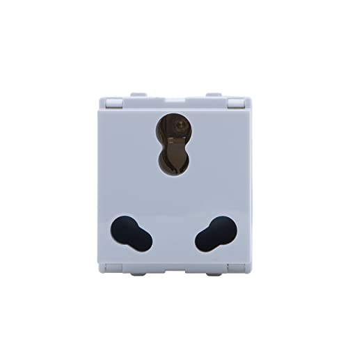 Image of Wipro Northwest Venia 6 /16A 3 Pin - Power Socket, White (pack of 10)