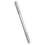 METALLIXITY Double End Threaded Stud Screw(M5 x 100mm) 2Pcs, Equal Thread Length Rods & Studs 304 Stainless Steel - for House Maintenance Craft Loom, Silver Tone