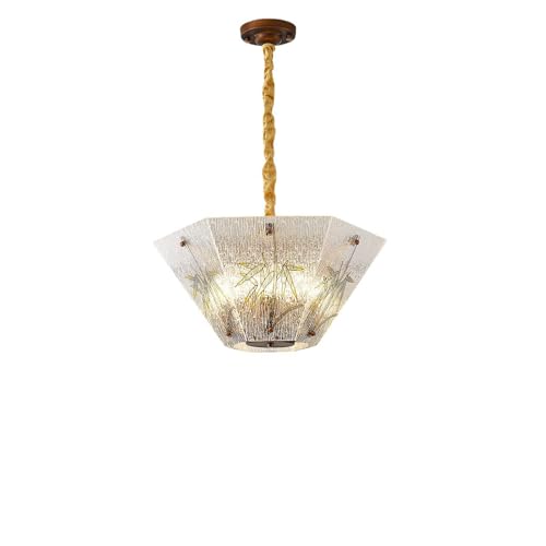 Suspension de chambre créative multi-têtes luminaire cuivre