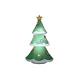 Gemmy Christmas Airblown Inflatable Tree, 4 ft Tall, Green