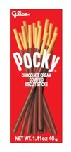 Pocky Biscuit Stick, Chocolate Cream Covered, 1.41 Ounce (Pack of 20)