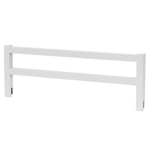 CC KITS Safety Guard Rail for Baby, Kids, and Children - Solid Wood Safety Bed Rail for Toddlers - Easy Installation - Premium Protection for Bunk, Twin, Full, Queen and King Size Beds - (White)