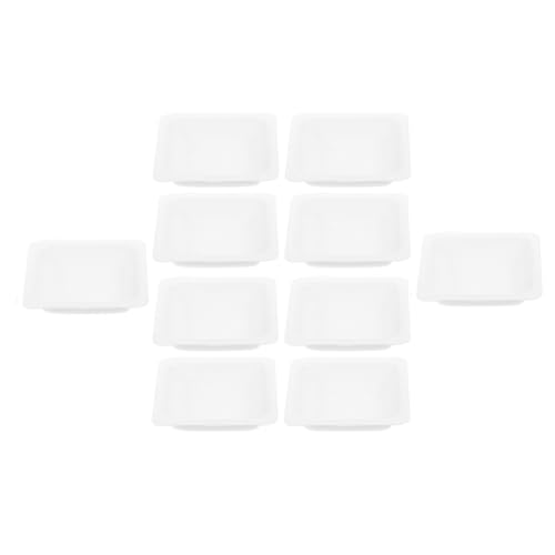 Homoyoyo Bandejas de Pesaje de Plástico 10 Unidades 100 Ml Apilables para Laboratorio Equipo de Química Platos para Muestras y Polvo Seco Usos Científicos