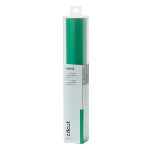 Image of Cricut Permanent Vinyl | Kelly Green | 1.2 m (4 ft) | Self Adhesive Vinyl Roll | for use with All Cricut Cutting Machines