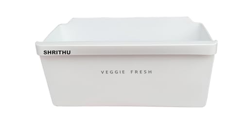 Image of SHRITHU Vegetable Box For Fridge Compatible With Whirlpool Single Door 180 To 205 Liter New Modal Automatic Refrigerator White Plastic Pack Of 1