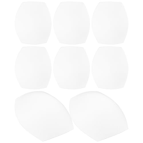 ULTECHNOVO de Almohadillas de Esponja Cuadradas Cómodas y Fáciles de Reemplazar para Sujetador 4 Pares para Vestidos sin Espalda y Bikinis Blancos