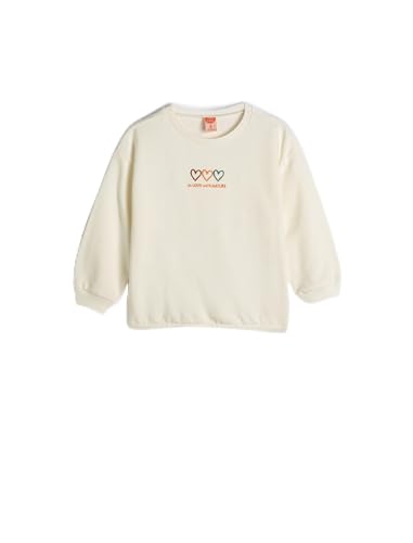 Maillot de survêtement filles écru idéal pour l'école et les sorties d'hiver Koton