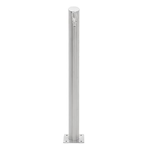 Wasserzapfsäule ECD Germany aus Edelstahl, 95 cm hoch, rund