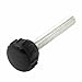 Tool parts M6 x 40mm Male Thread Round Head Black Knurled Grip Knob