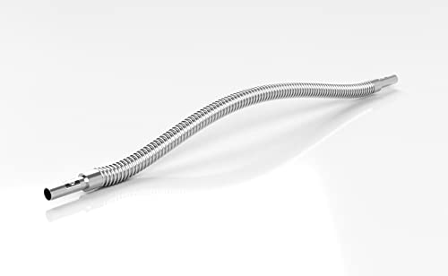 Image of 1 /4 inch OD Tube Small Size Bellow Hose fit swagelok Compression Fittings (tube ending = 1 /4 inch, end to end length = 3 feet / 3ft)