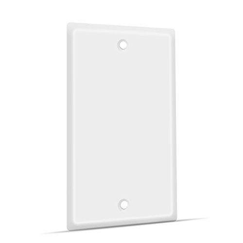 Placa de pared blanca TNP elimina el desorden visual de cables sueltos 3