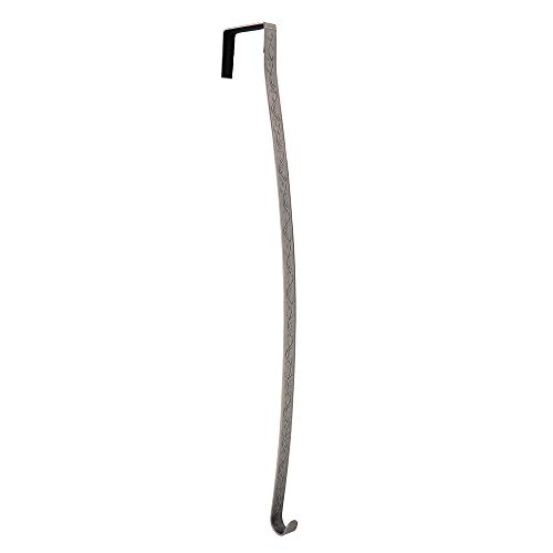 Haute Decor Premium Holly Embossed HighProfile Wreath Hanger - Pewter Holly