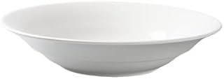 BABETRUE Dining Plates 10-inch Hotel Kitchen Tableware Ceramic Round Deep Plate Club Restaurant Pure White Lobster Crab Specialty Creative Dinner Plate(10 in)