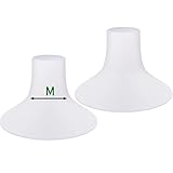 Mompmuri Breast Pump Cushion – M | Breast Pump Accessory, Sizing Insert for Flange Shields | Elastic Nipple Flange Inserts | Silicone Lacteck Flange | Compatible with Flange Sizes 24-26mm (2 pc)