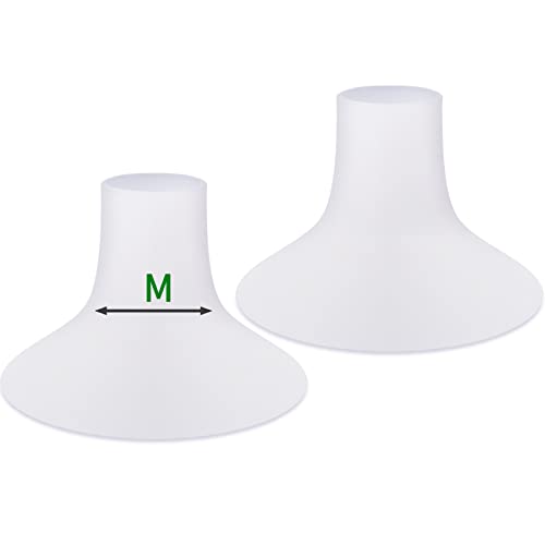 Image of Mompmuri Breast Pump Cushion – M | Breast Pump Accessory, Sizing Insert for Flange Shields | Elastic Nipple Flange Inserts | Silicone Lacteck Flange | Compatible with Flange Sizes 24-26mm (2 pc)
