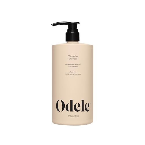 Odele Volumizing Sulfate-Free Shampoo, Adds Moisture, Shine, and Fullness for Straight or Wavy Hair Types, 32 Fl Oz
