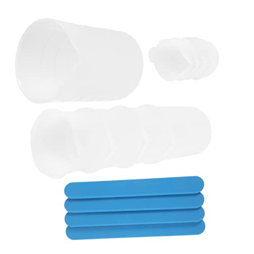 DOITOOL 1 Set coppa in silicone Artigianato fai -da -te misurino fai da te silicio mistiera bocce scodella tazze in silicone tazze di miscelazione in per resina Gel di silice