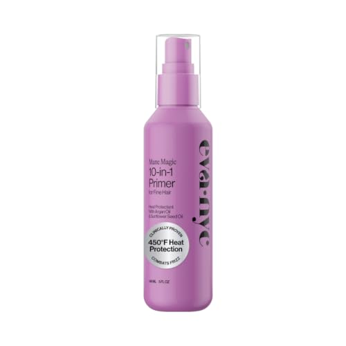 Eva NYC Mane Magic 10-in-1 Heat Protectant for Fine Hair - Anti-Frizz Heat Protection Spray