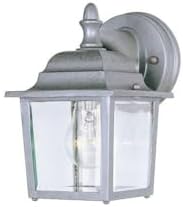 Maxim Cast-One Light Outdoor Wall Mount in Early American Style-5.5 Inches Wide by 8.5 inches high-Pewter Finish