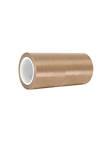 Image of TapeCase 134-10 PTFE Tan Abrasion Resistant Fiberglass Tape, Silicone Adhesive, Industrial Grade - 14 inch Width, 36YD Length (1 Roll)