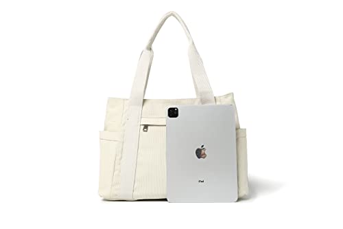 Jeelow Canvas Shoulder Tote Bag Double Handles Fashion Handbag Purse For Men & Women3