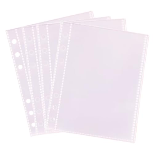 Image of IdeaMarlle 4x6 Photo Sleeves for 6 Ring Binder, 25 Sheet for 50 Photos, Plastic Album Refill Pages, Double-Sided Photo Pockets for Pictures Postcards