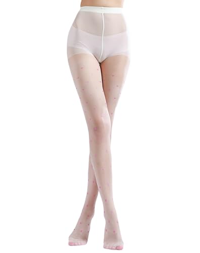 Image of Sahabowi Women Tights, Sheer High Waist Pantyhose, Vintage Control Top Stockings, Siwa9