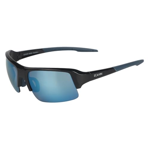 Image of Sporty Sunglasses For Men - Half Rim Polycarbonate Sunglass For Men, Boys (S23931-HF)