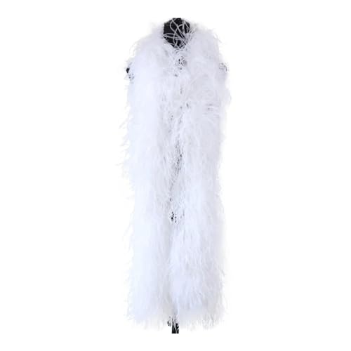 Boa en plumes d'autruche de 2 m pour customiser un shwal de mariage raffiné