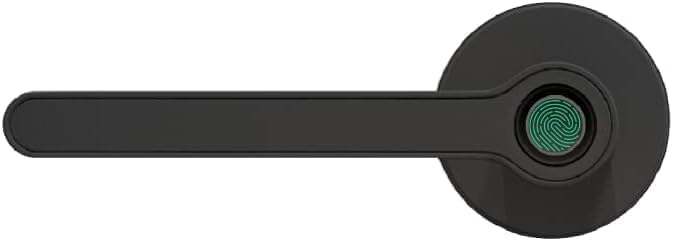 Miniatura 3 de Breeze - Cerradura de puerta de entrada sin llave con manija para el hogar, hotel, oficina, apartamento, dormitorio (negro, rosa)