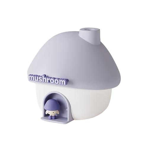 Humidificador casa hongo con luz nocturna colorida
