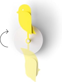 Birdie 2.0 - Design CO2-Messgerät für Innenräume – Luftqualitätsmonitor für Zuhause & Büro – Fördert Gesundheit – Modernes Wohnaccessoire – Saubere Luft reduziert Risiken (Gelb)