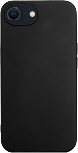 JT Berlin BackCase Pankow - Coque de Protection en Silicone Souple - Compatible avec Apple iPhone 16e - Coque en TPU Flexible - Compatible avec Chargement sans Fil - Coins renforcés - Noir