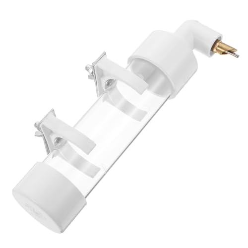 TOKIDNY Dispensador Automático de Agua para Pájaros Grande Plástico Transparente Resistente Bebedero para Loros y Palomas Suministros para Mascotas Instalación en Jaulas y Paredes
