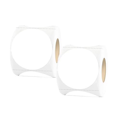 Calcomanías de puntos en blanco STARLIBOO redondas de 2 pulgadas para escribir