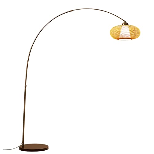 CCXXYGWJ Lámpara de pie de arco decorativa con control remoto de estilo chino