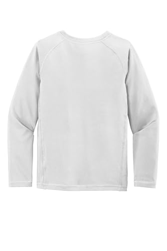 SPORT-TEK Youth Long Sleeve Rashguard Tee | Lightweight Summer T-Shirt for Boys & Girls, Athletic Fit Clothing with UPF 502