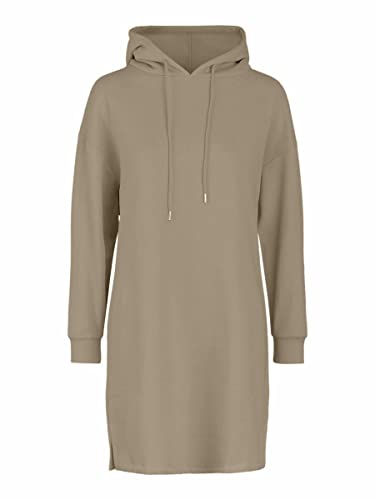 PIECES Damen Pcchilli Ls Dress Noos Bc Sweatshirt, Silver Mink, S EU