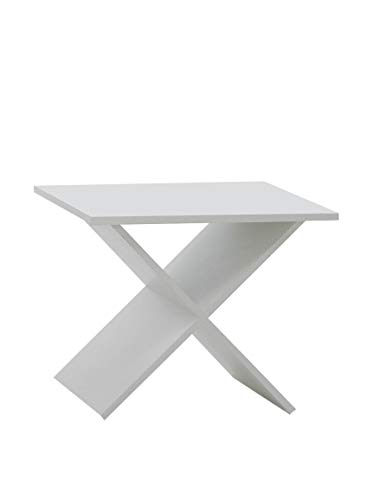 FMD Möbel Beistelltisch Phil | in Weiss | 54.5 x 43 x 38.5 cm - 628-001 FMD Möbel Beistelltisch Phil | in Weiss | 54.5 x 43 x 38.5 cm