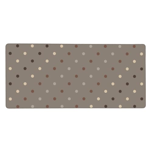 Grand tapis de souris de jeu taupe à pois anti-dérapant pour stabiliser votre clavier PC