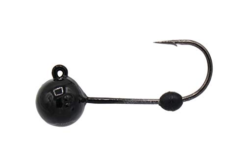 Soft-Lock Tungsten Jig Head (Black, 1/16oz - Hook #6)