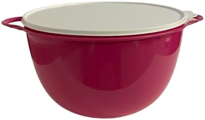 Tupperware59 Jumbo Thatsa Mixing Bowl 59 Cup In Hot Pink with White Seal