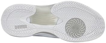 K-Swiss Women's Hypercourt Express 3 Wide (White/Dawn Blue/Silver). (10.5)