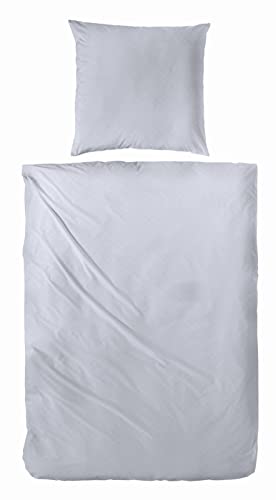 Beddress Ropa de cama Mako Satén Plata 135x200cm