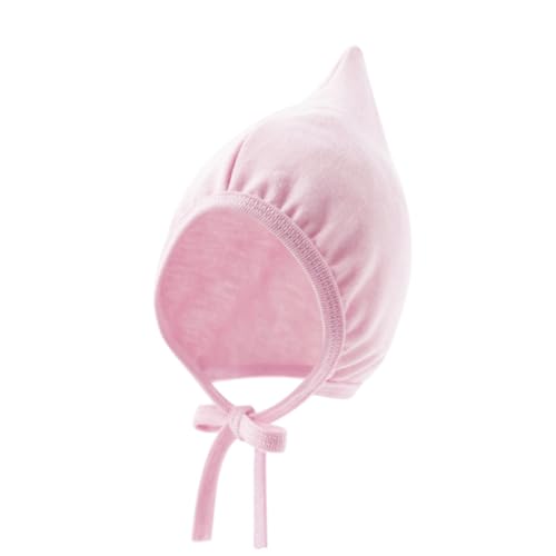 Baby Hat Warm and Fashionable Fetal Caps Breathable Infants Bonnet with Windproof for Spring Fall Pink