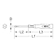 KS Tools 500.7109 Feinmechanik-Schlitz-Schraubendreher, 2mm