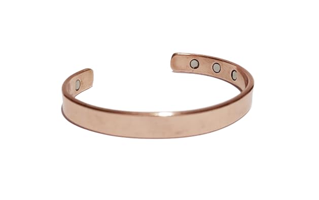 M N Home Pure Copper 6 Magnet Healing Bracelet/Kada/Cuff Bangle For Women And Men For Arthritis Pain,Magnetic therapy COPPER-image-47